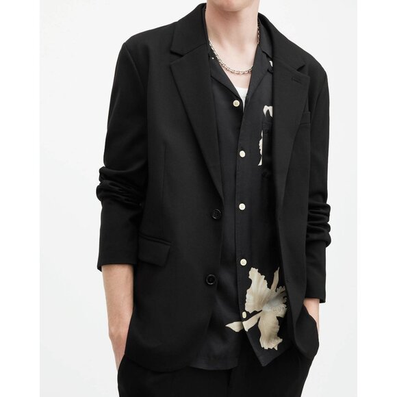 AllSaints Helm Slim Fit Lightweight Blazer - NWOT Size 44 - Picture 2 of 12